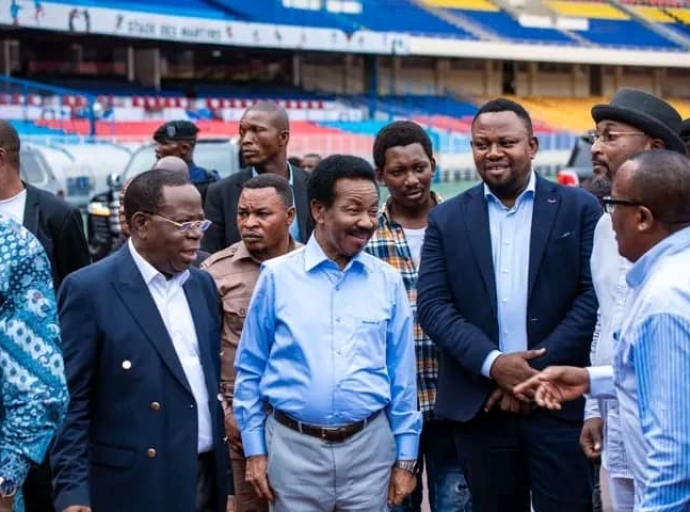 Sortie officielle de l’Union sacrée : Le Professeur Modeste Bahati et ses pairs du Présidium au stade des Martyrs dimanche  23 Avril 2023.