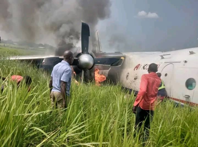 Tanganyika : crash d'un avion Antonov 26 d'Air Kasaï