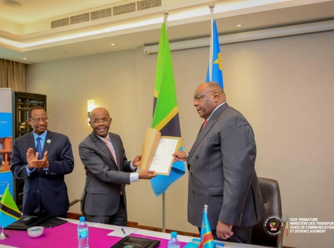 RDC-TANZANIE: ÉCHANGE DES TITRES FONCIERS POUR LA CONSTRUCTION DES PORTS SECS ENTRE LES DEUX PAYS