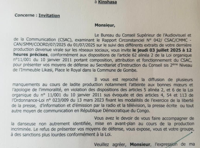 ATTEINTE AUX BONNES MŒURS : HERITIER WATA ATTENDU AU CSAC