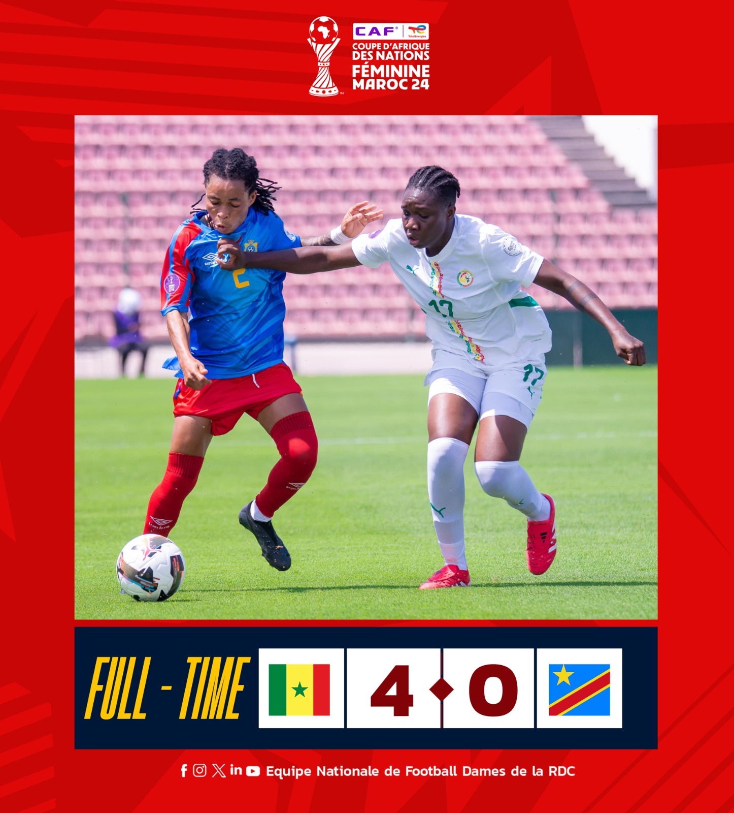 SPORT/CAN FÉMININE : UNE CONTINUITÉ NOIR POUR LES LÉOPARDS DAMES DE LA RDC !