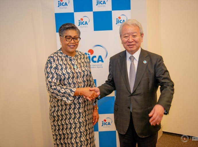 COOPÉRATION RDC–JAPON : JUDITH SUMINWA RENCONTRE LE PRÉSIDENT DE LA JICA POUR RENFORCER LES LIENS STRATÉGIQUES
