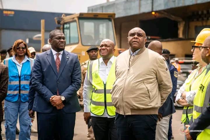 JEAN-PIERRE BEMBA EN MISSION À MATADI POUR ÉVALUER LES AVANCÉES DU TERMINAL À CONTENEURS