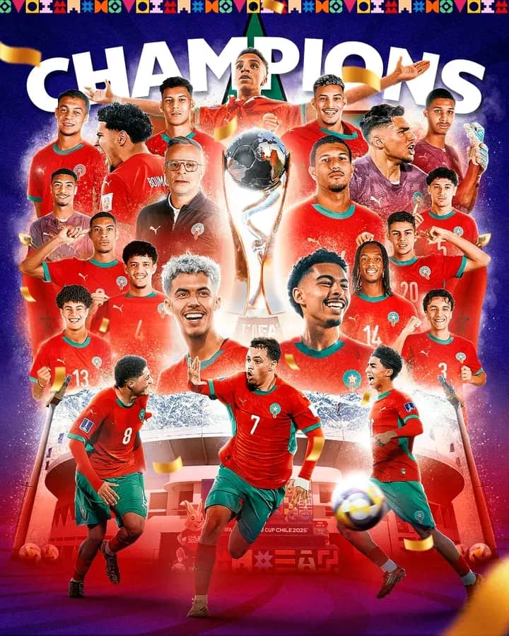 SPORT/INTERNATIONAL : LE MAROC NOUVEAU VISAGE DU FOOTBALL AFRICAIN SACRÉ CHAMPION DU MONDE DES U20