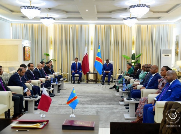 Diplomatie : l’Émir du Qatar et le Président Félix Tshisekedi inaugurent une nouvelle ère de coopération bilatérale 