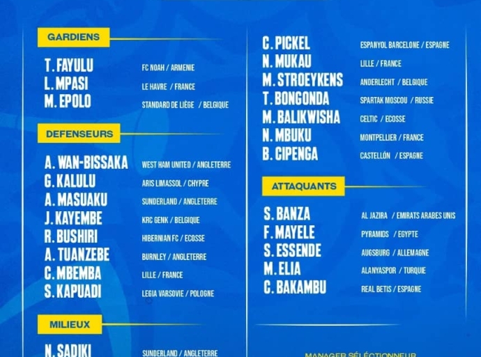 Can 2025: Désabre dévoilent une liste pour conquérir l’Afrique 