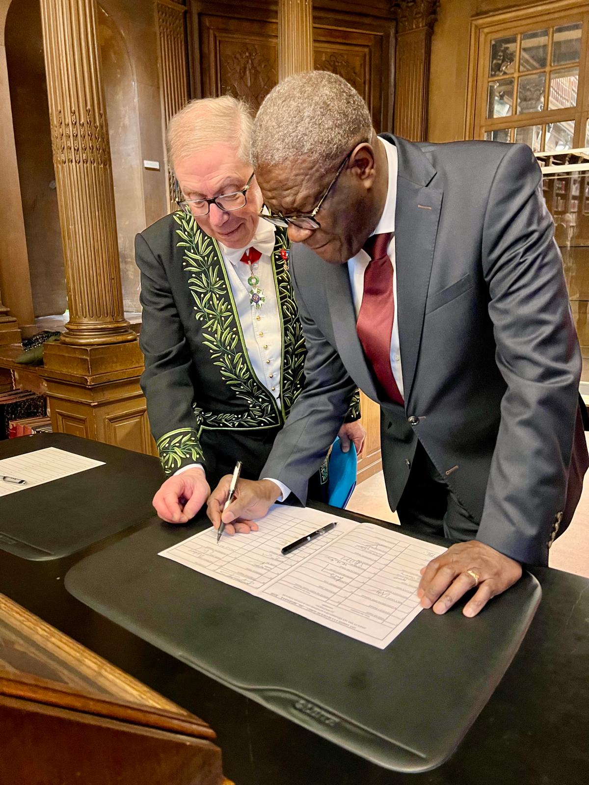 RDC : Le Dr Denis Mukwege fait son entrée à l’Académie des sciences morales et politiques en France