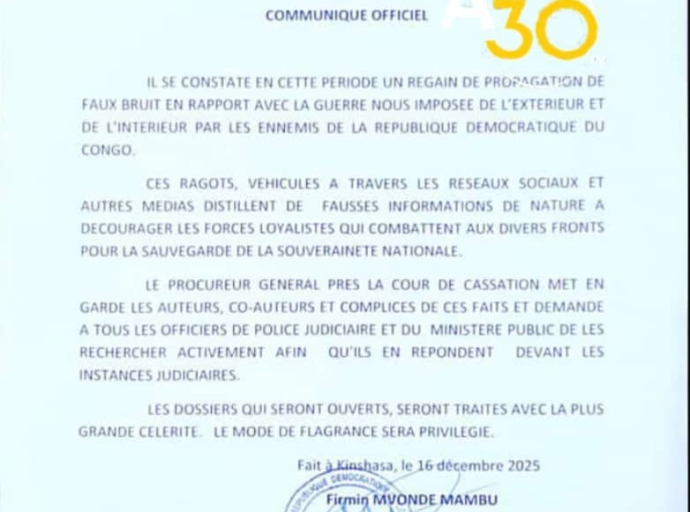Propagation des faux bruits en temps guerre : Firmin Mvonde annonce une riposte ferme