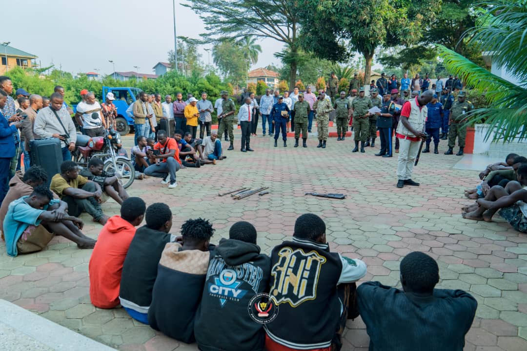 Insécurité à Bunia : une vingtaine de bandits armés aux arrêts