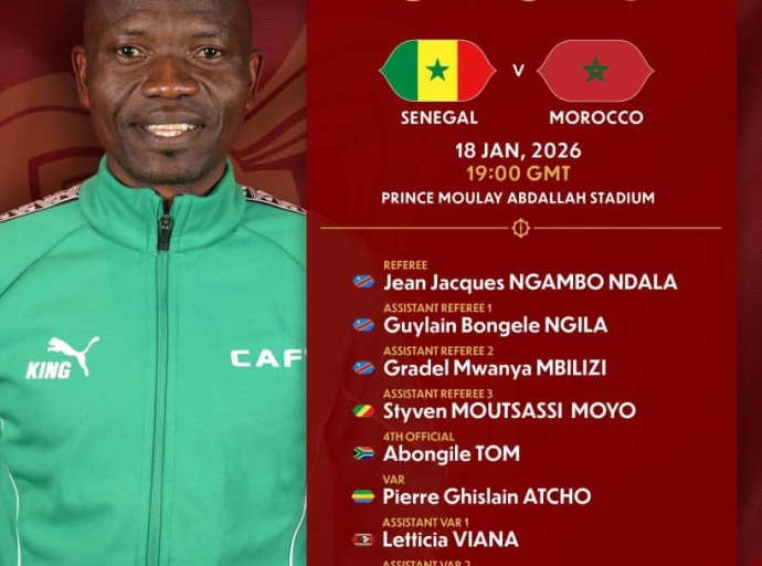 CAN 2025 : des arbitres congolais pour la finale Sénégal–Maroc