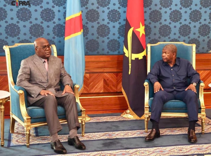 RDC–Angola : Félix Tshisekedi en visite de travail à Luanda