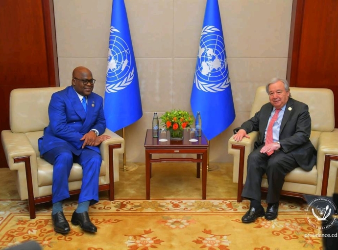 Le Président de la République s'est entretenu avec le Secrétaire général des Nations Unies, M. Antonio Guterres