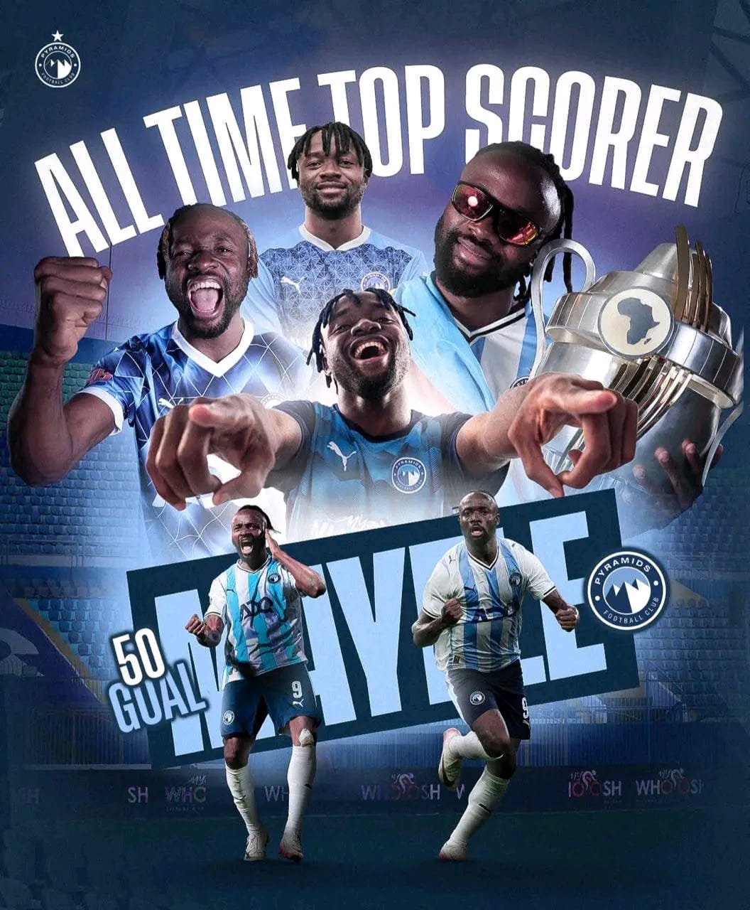 Fiston Mayele entre dans l’histoire de Pyramids FC