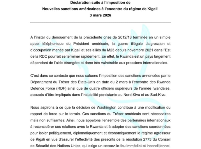 RDC : Denis Mukwege plaide pour un durcissement des sanctions internationales contre le Rwanda