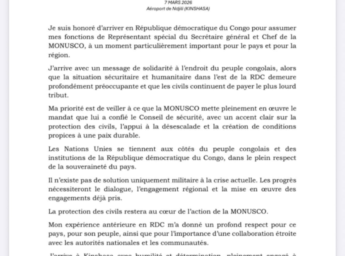 Crise sécuritaire en RDC : la MONUSCO mise sur le dialogue pour une paix durable