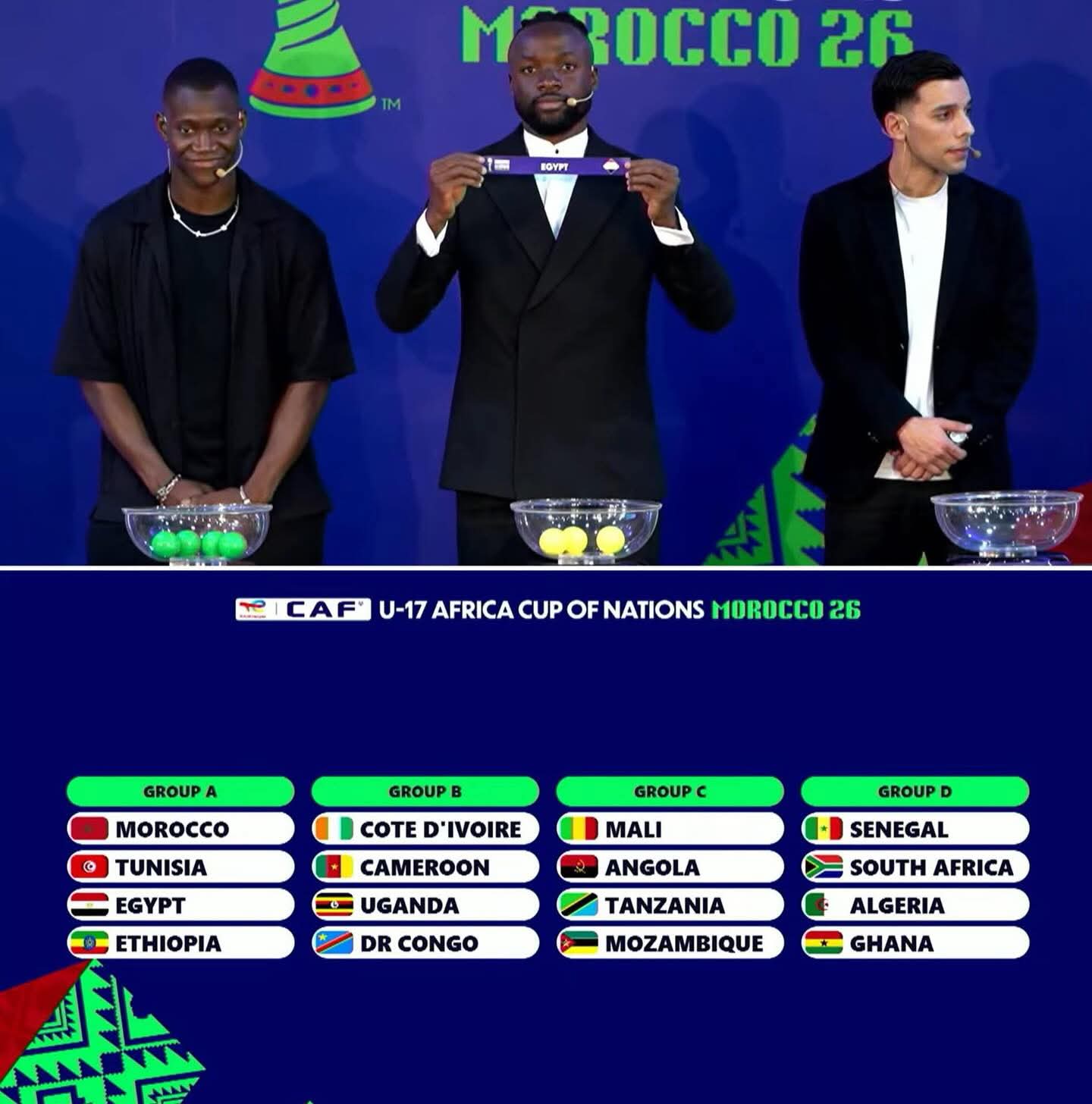 CAN U17 : la RDC clasée dans le groupe B après le tirage